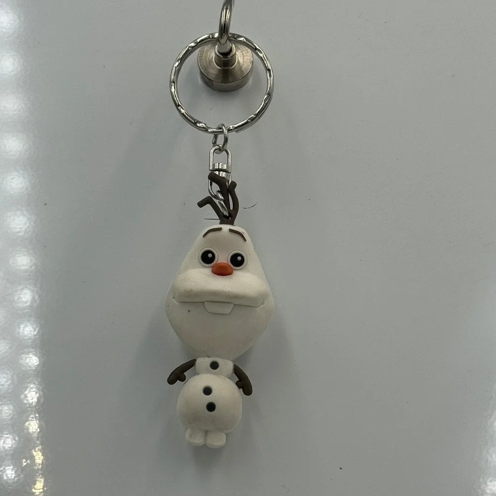 Disney Frozen Olaf Snowman 3D Figural‎ Keychain White Brown J142-15E08